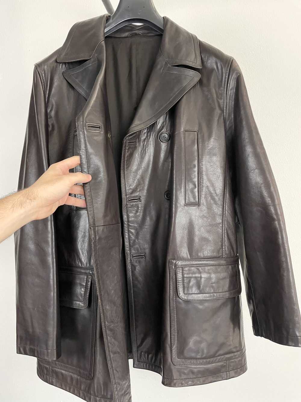 Prada AW1999 Prada mainline leather coat archive … - image 6