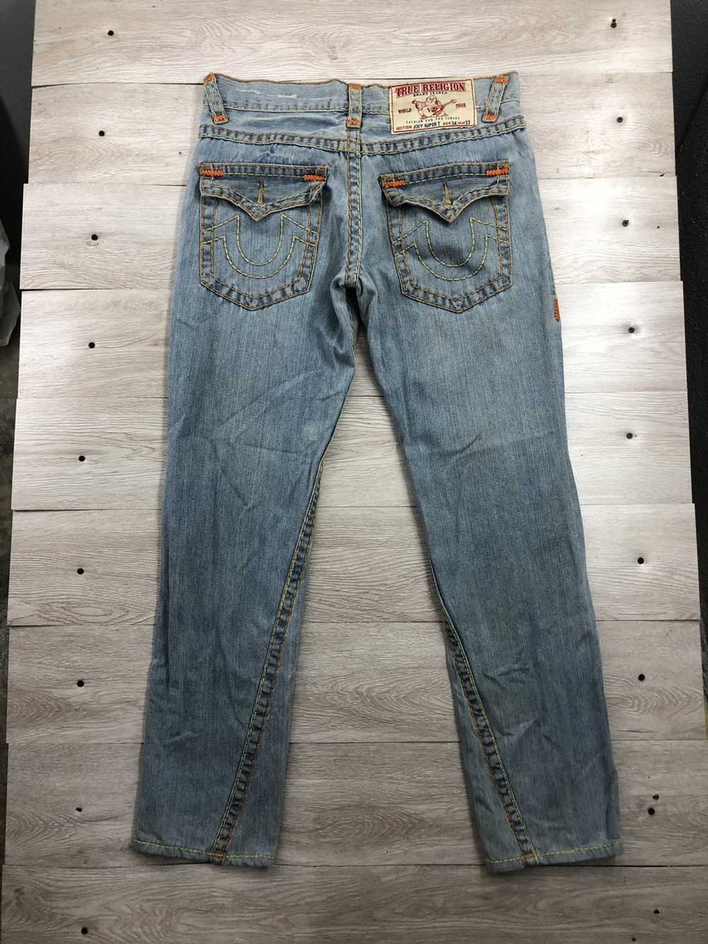 Distressed Denim × True Religion × Vintage True R… - image 1