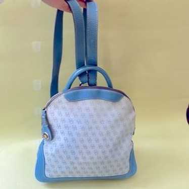 Vintage dooney&bourke blue canvas/leather - Gem