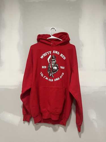Streetwear × Vintage Custom Detroit Red Wings Hood