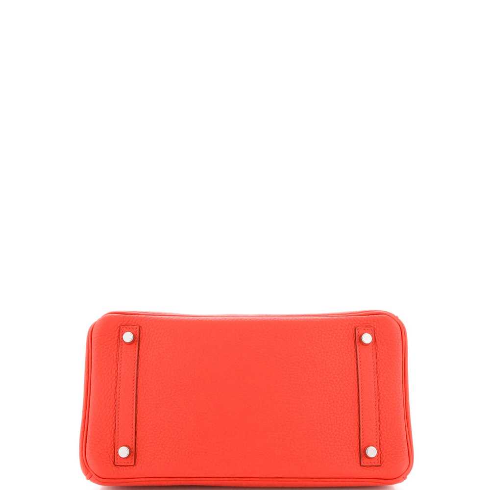 Hermes Birkin Handbag Rouge Tomate Clemence with … - image 4