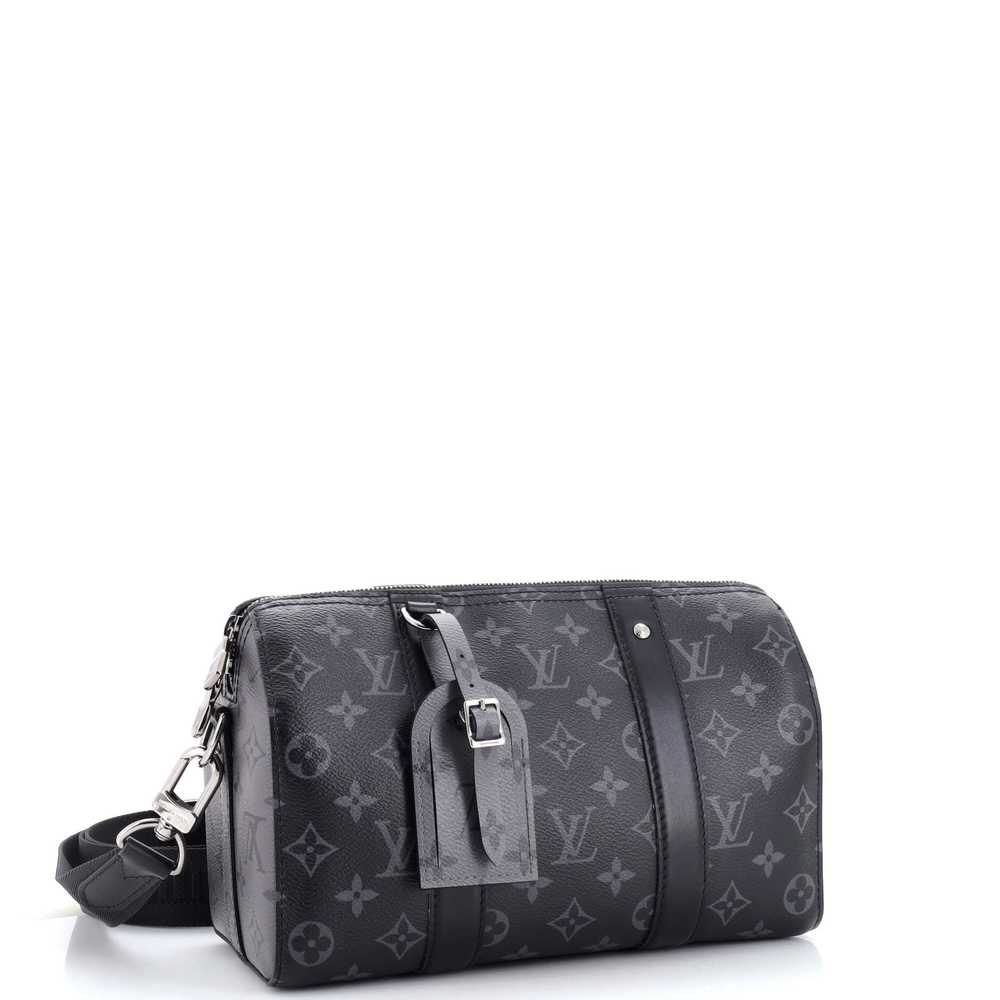 Louis Vuitton Black And Grey Monogram Eclipse And Reverse Eclipse Coated  Canvas Keepall Bandoulière 50 Ruthenium Hardware, 2020 Available For  Immediate Sale At Sotheby's