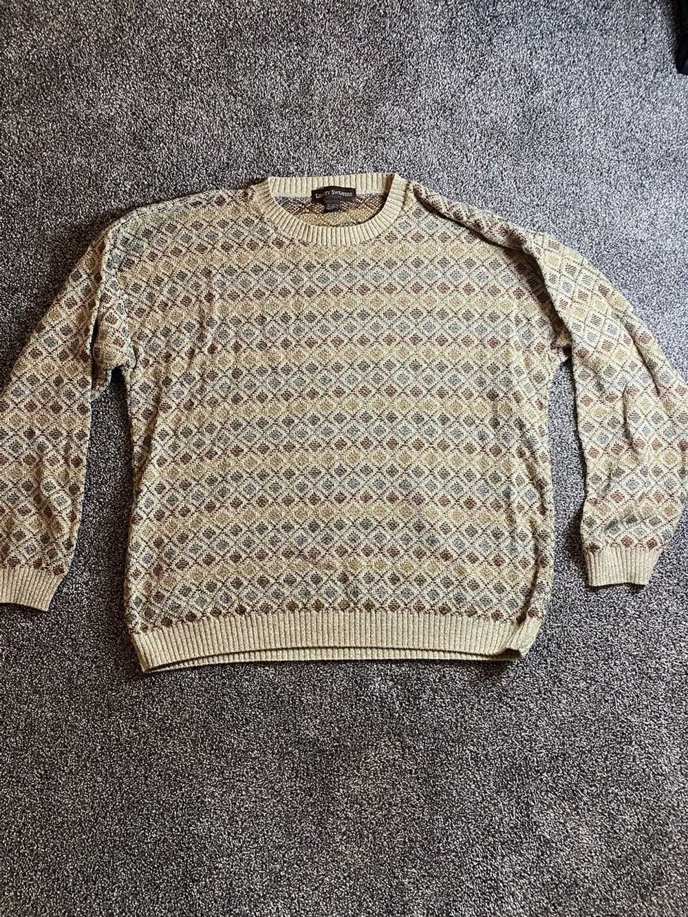 Vintage Vintage Diamond Pattern Knit Sweater - image 1