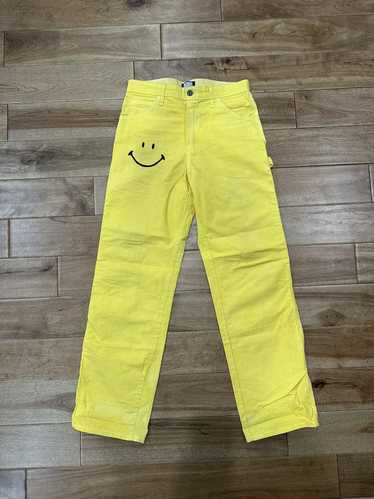 Custom × Streetwear PNKDRMS SMILEY PANTS YELLOW