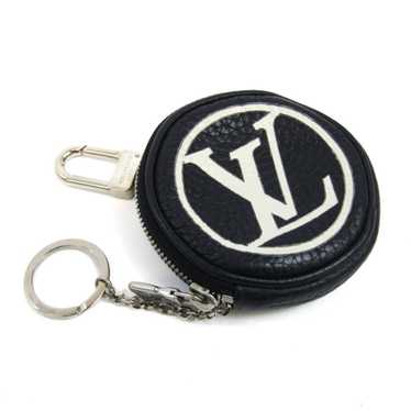 Louis Vuitton Porto Cre LV Club Taiga Key Ring Leather Black Silver M65046  Men
