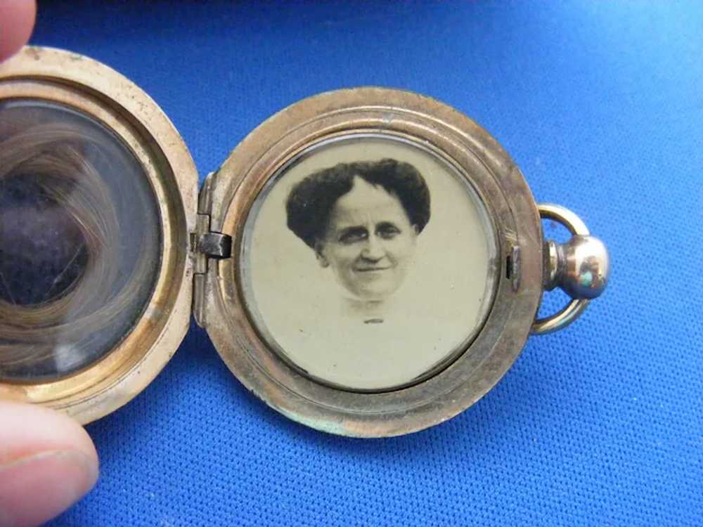 Victorian 1870s Pocket Watch Case Memorial Locket… - image 6