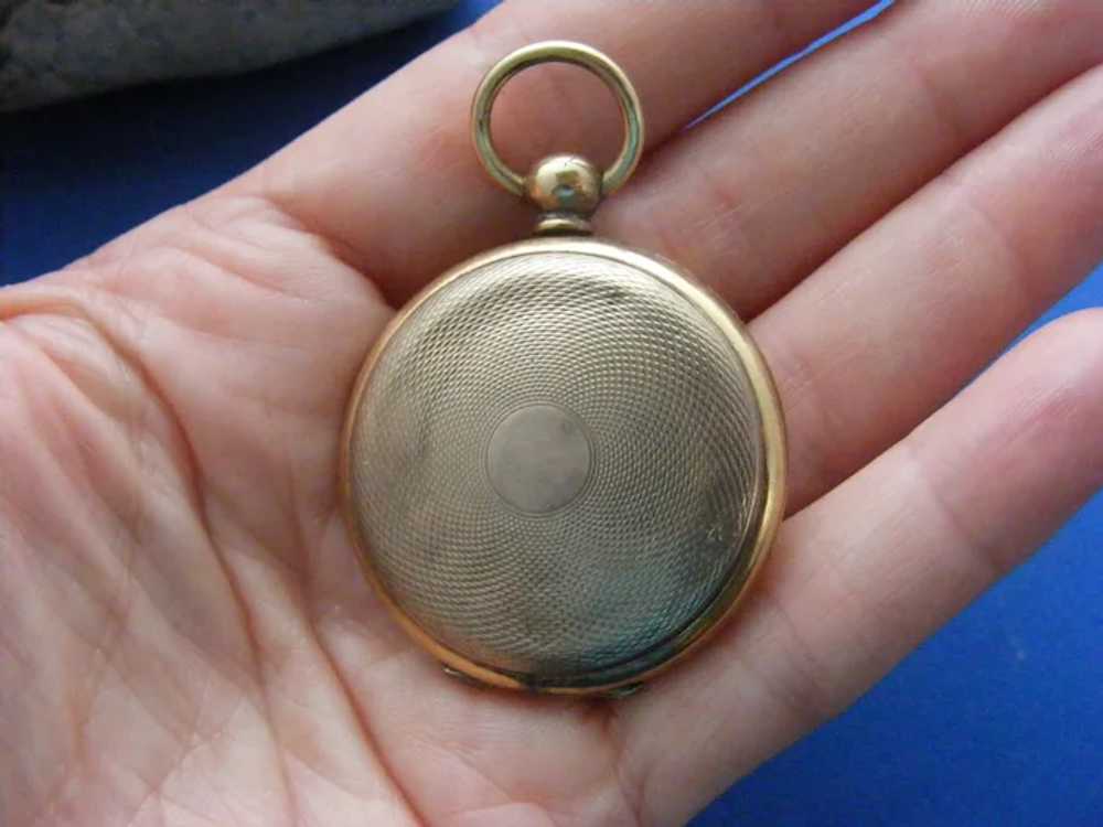 Victorian 1870s Pocket Watch Case Memorial Locket… - image 7