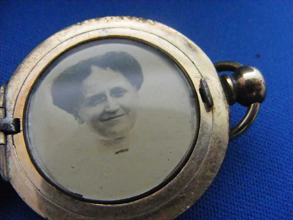 Victorian 1870s Pocket Watch Case Memorial Locket… - image 8