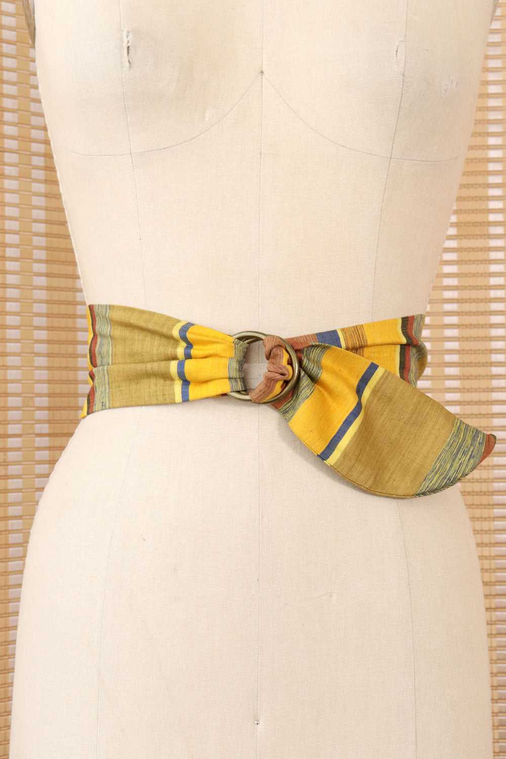 Belgian Silk Striped Belt - image 1