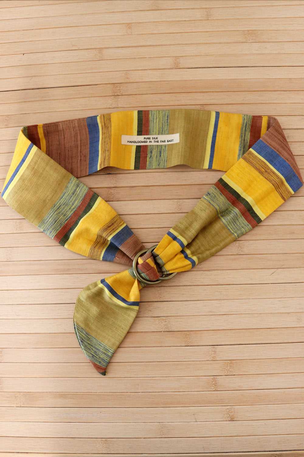 Belgian Silk Striped Belt - image 3