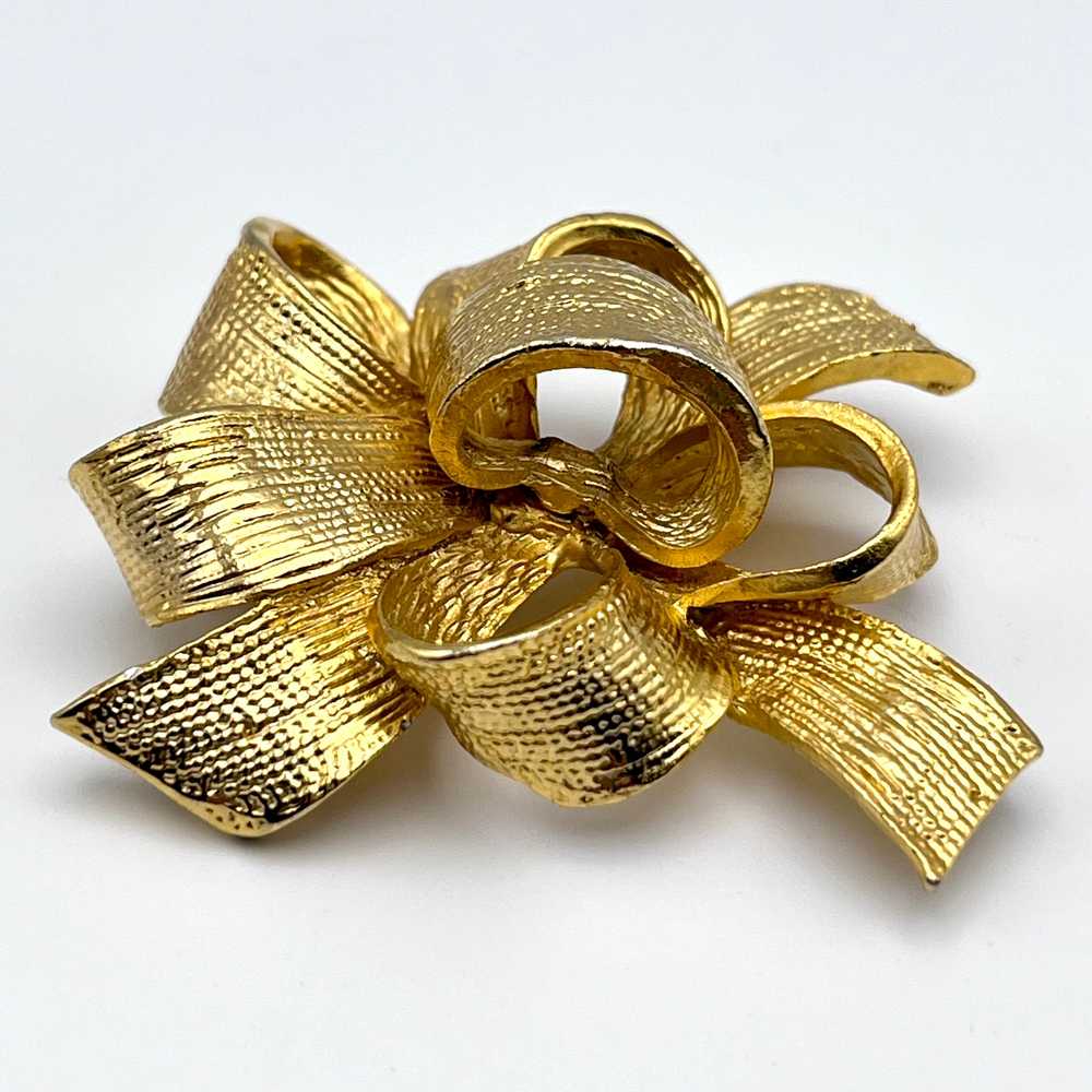 1980s Made in the USA Bow Brooch - image 2