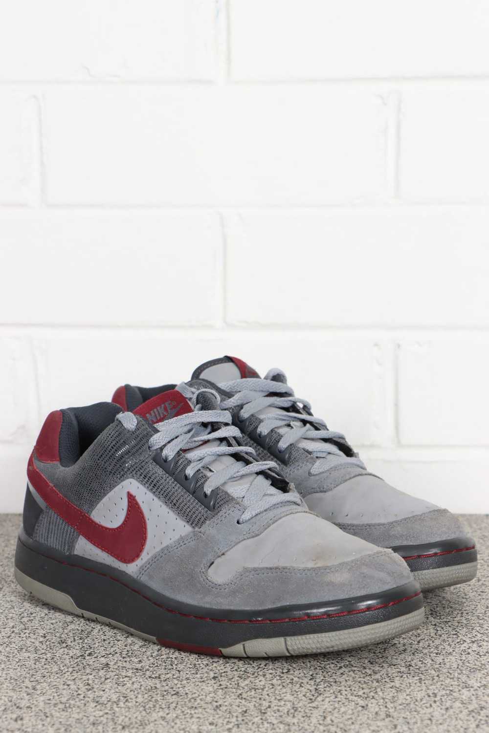 NIKE Delta Force Low Grey/Maroon Sneakers (8.5) - image 1