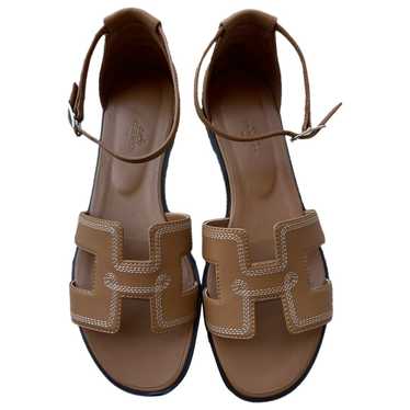 Hermès Santorini leather sandal - image 1
