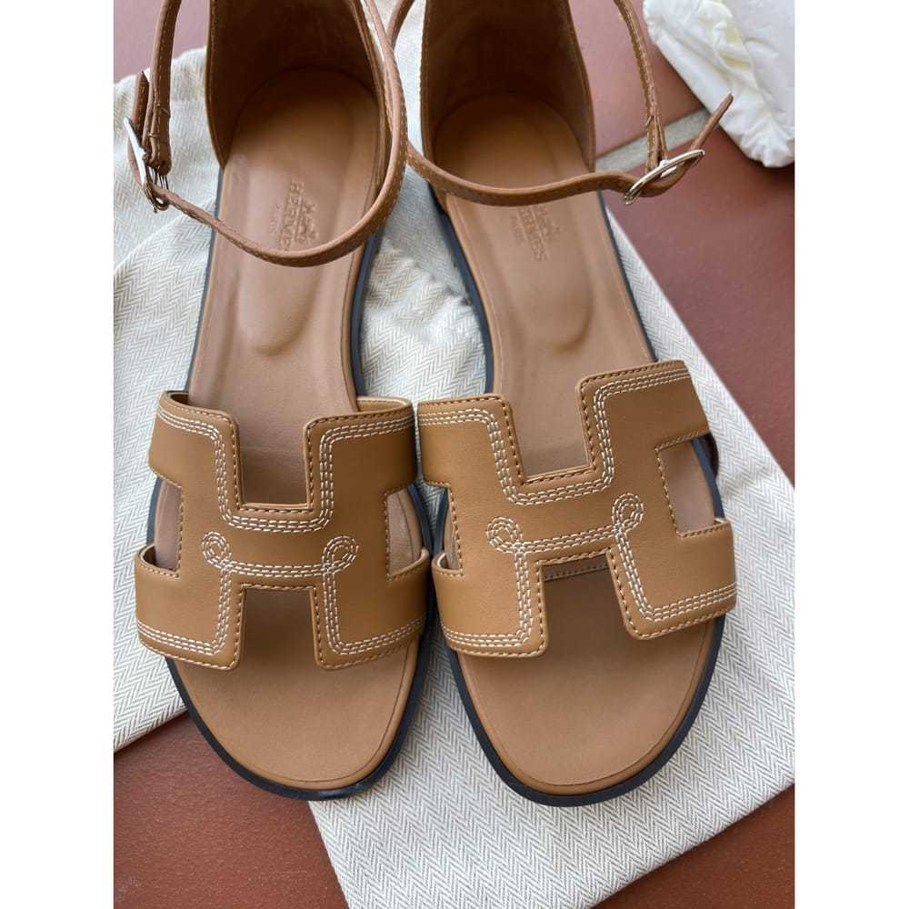 Hermès Santorini leather sandal - image 9