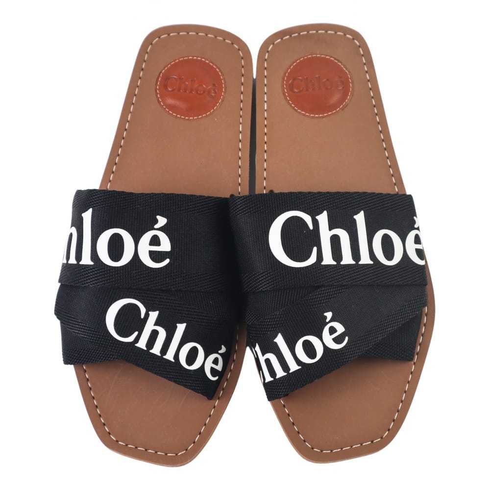 Chloé Woody cloth sandal - image 1