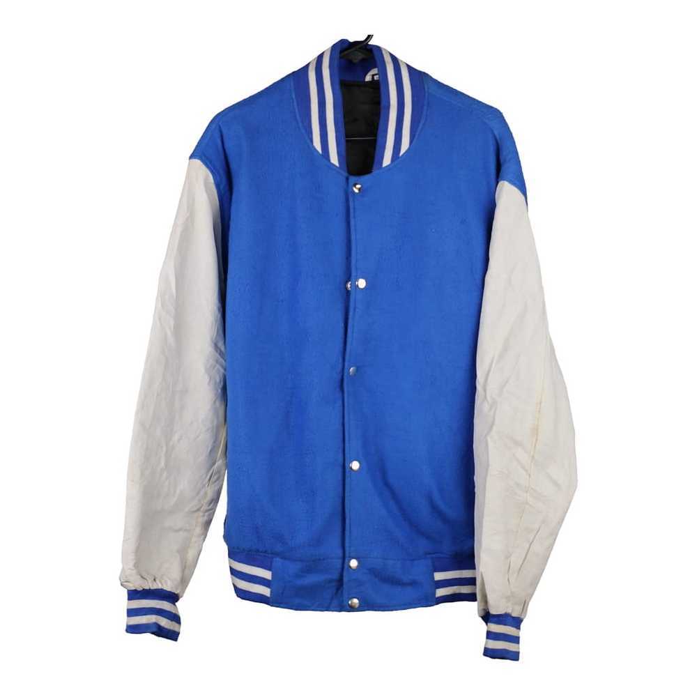 Unbranded Varsity Jacket - 2XL Blue Wool Blend - image 1