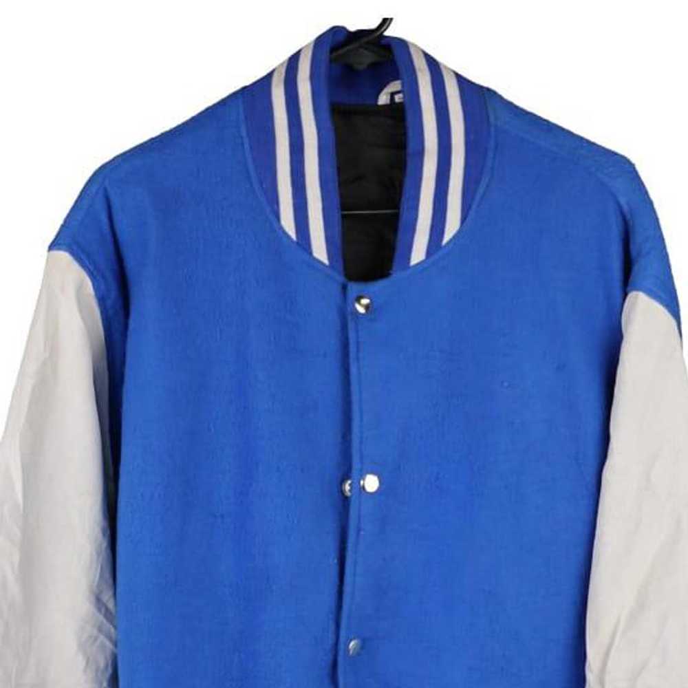 Unbranded Varsity Jacket - 2XL Blue Wool Blend - image 3