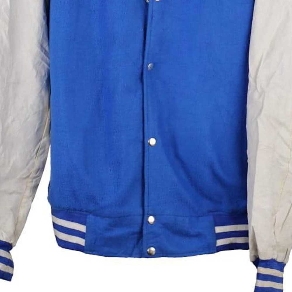 Unbranded Varsity Jacket - 2XL Blue Wool Blend - image 4