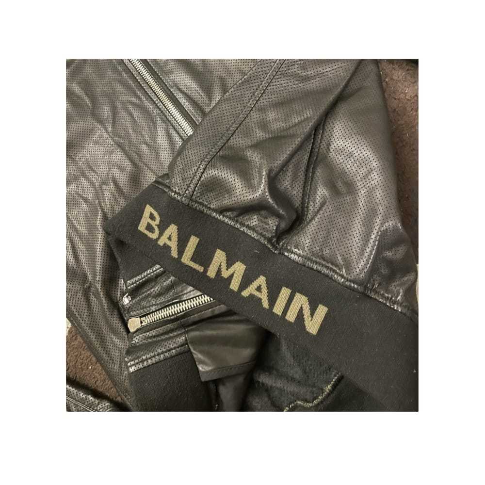 Balmain Leather jacket - image 8