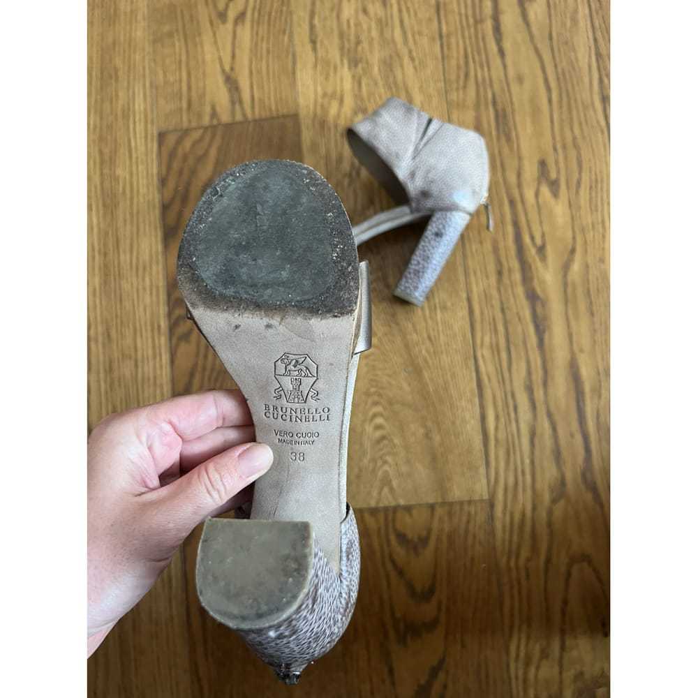 Brunello Cucinelli Leather heels - image 4