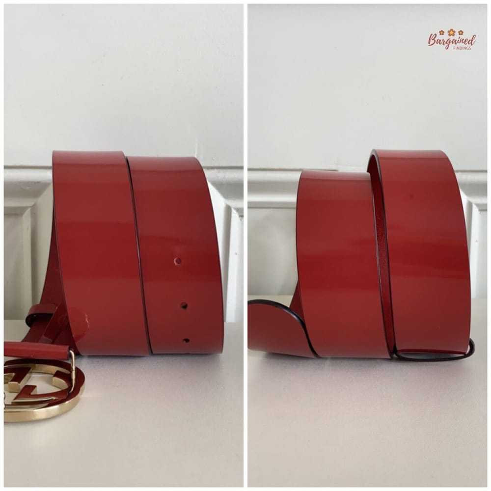 Gucci Interlocking Buckle leather belt - image 12