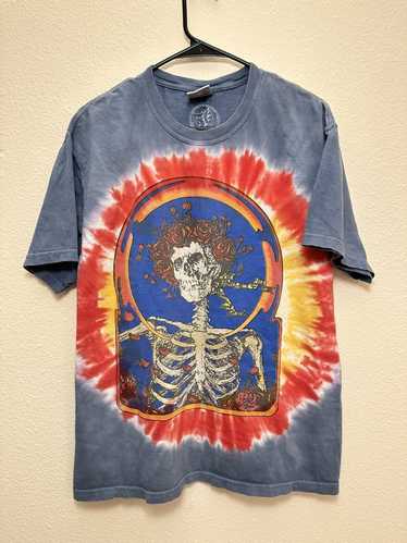 Tie Dye Moon Skeleton Grateful Dead T Shirt Adult Medium - by Spencer's