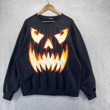 Vintage 90s Boo's Bros Brothers Cartoon Halloween Black Graphic Sweatshirt  Large 