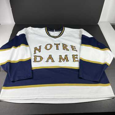Notre Dame Fighting Irish Hockey Jersey Vintage Colosseum Athletics Adult  Size L