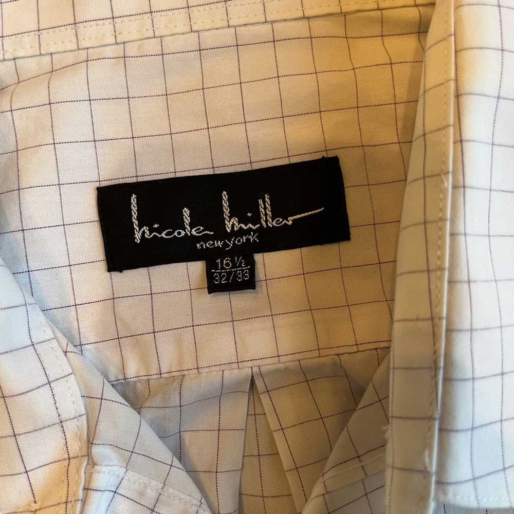 Nicole Miller Nicole Miller Mens Dress Shirt 32/3… - image 2