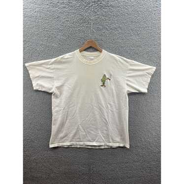 Gildan Gildan Embroidered Bud Smoking Weed Tee Wh… - image 1