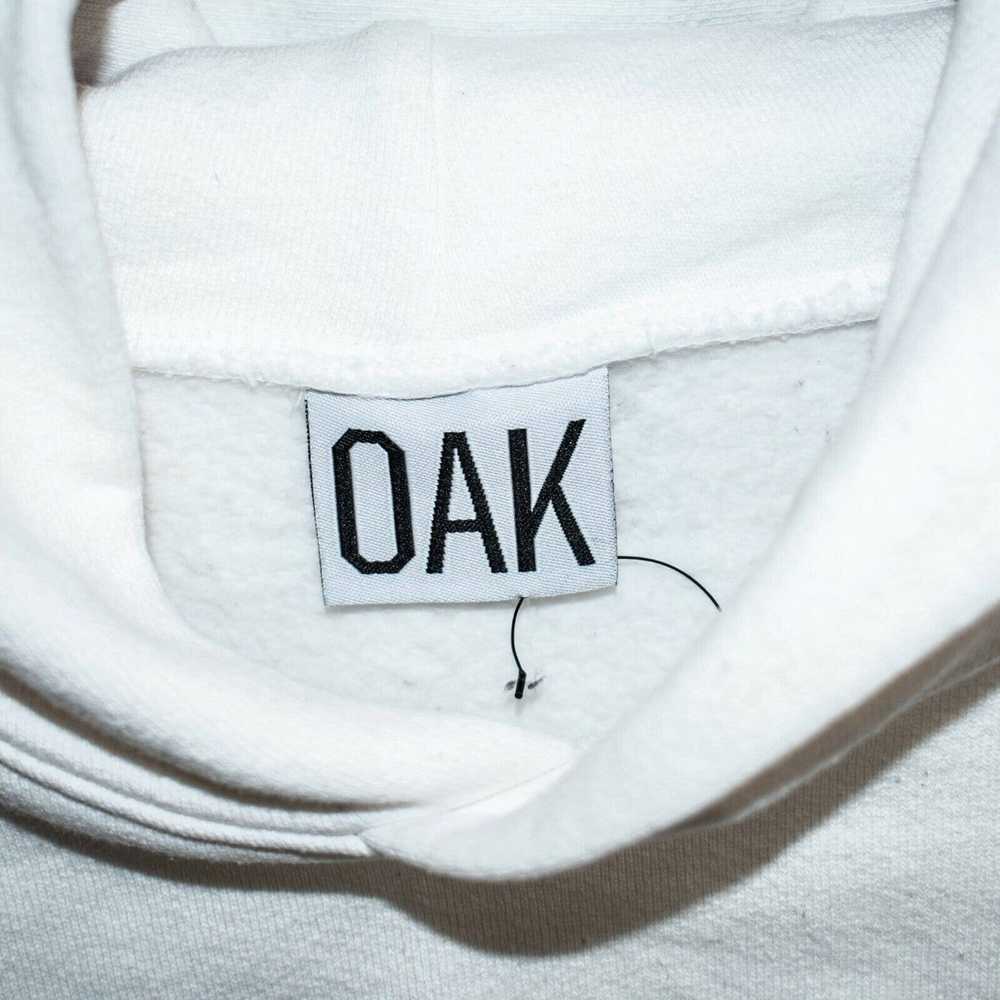 Oak NYC OAK NYC White Fleece Pullover Hoodie Size… - image 3
