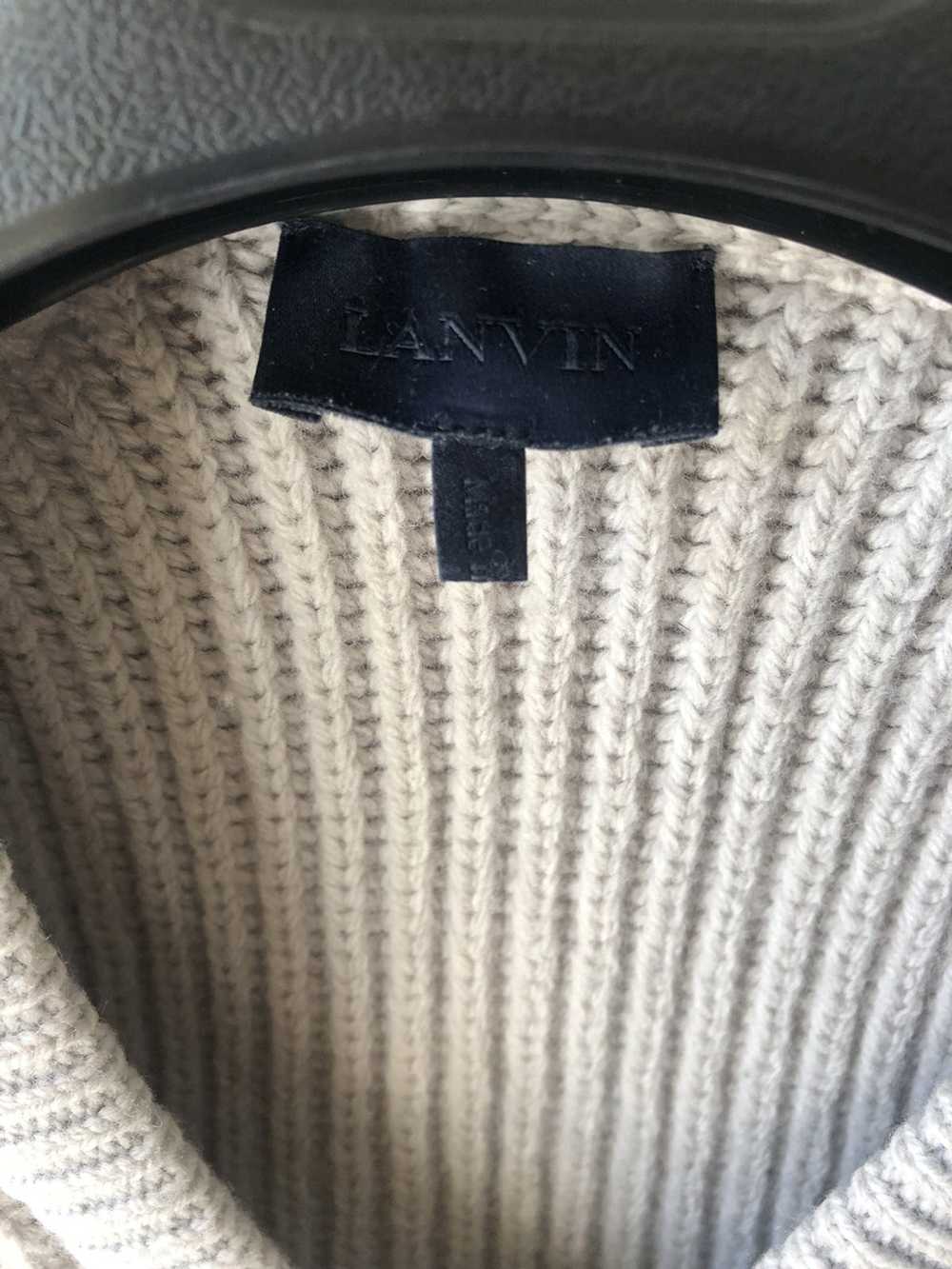 Lanvin Lanvin Men’s Stone Wool Sweater - image 3