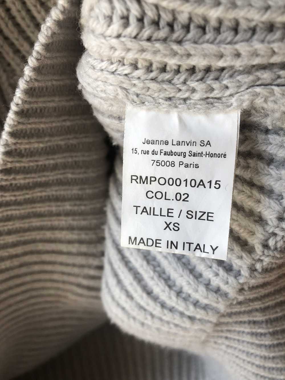 Lanvin Lanvin Men’s Stone Wool Sweater - image 4