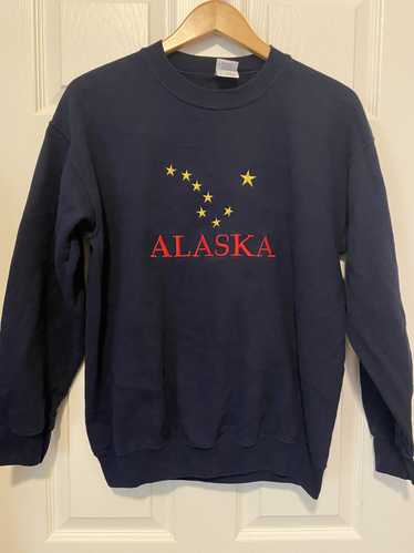 Gildan Vintage Alaska Stars Embroidered Sweatshirt