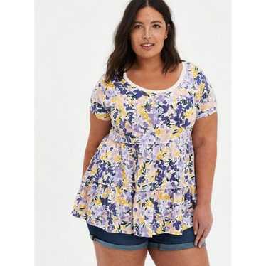 Other Torrid Womens 1X Multicolor Floral Print Bab