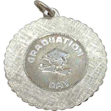 Man / Boy Graduation Vintage Charm Sterling Silver - image 1
