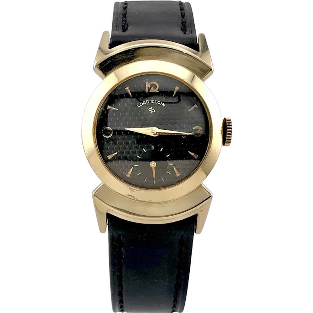 1940s LORD ELGIN mens DRESS 14k GF top 21 jewel vintage watch