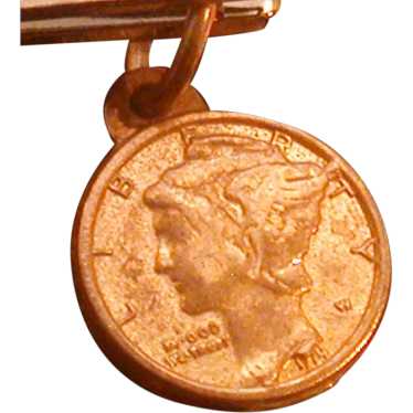 Miniature Mercury "Liberty" Dime Sterling Charm