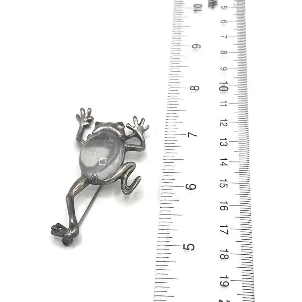 LOVELY Leaping Frog Jelly Belly Brooch - image 5