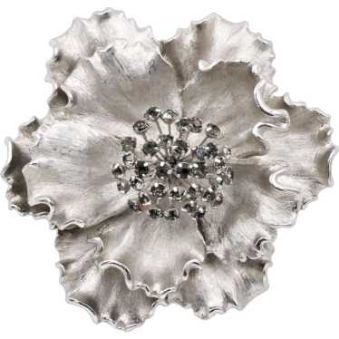 Brooch Pin Unsigned Kramer Flower Trembler