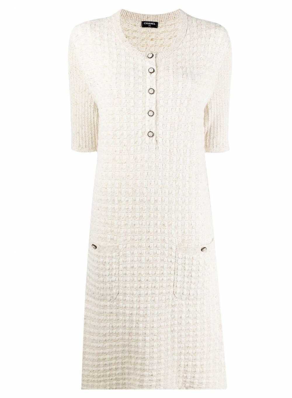 Chanel Paris/Cosmopolite Beige Knitted Dress - image 1