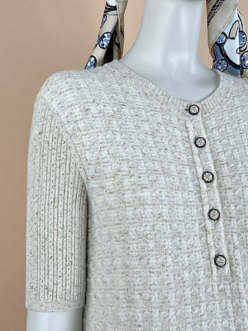 Chanel Paris/Cosmopolite Beige Knitted Dress - image 3