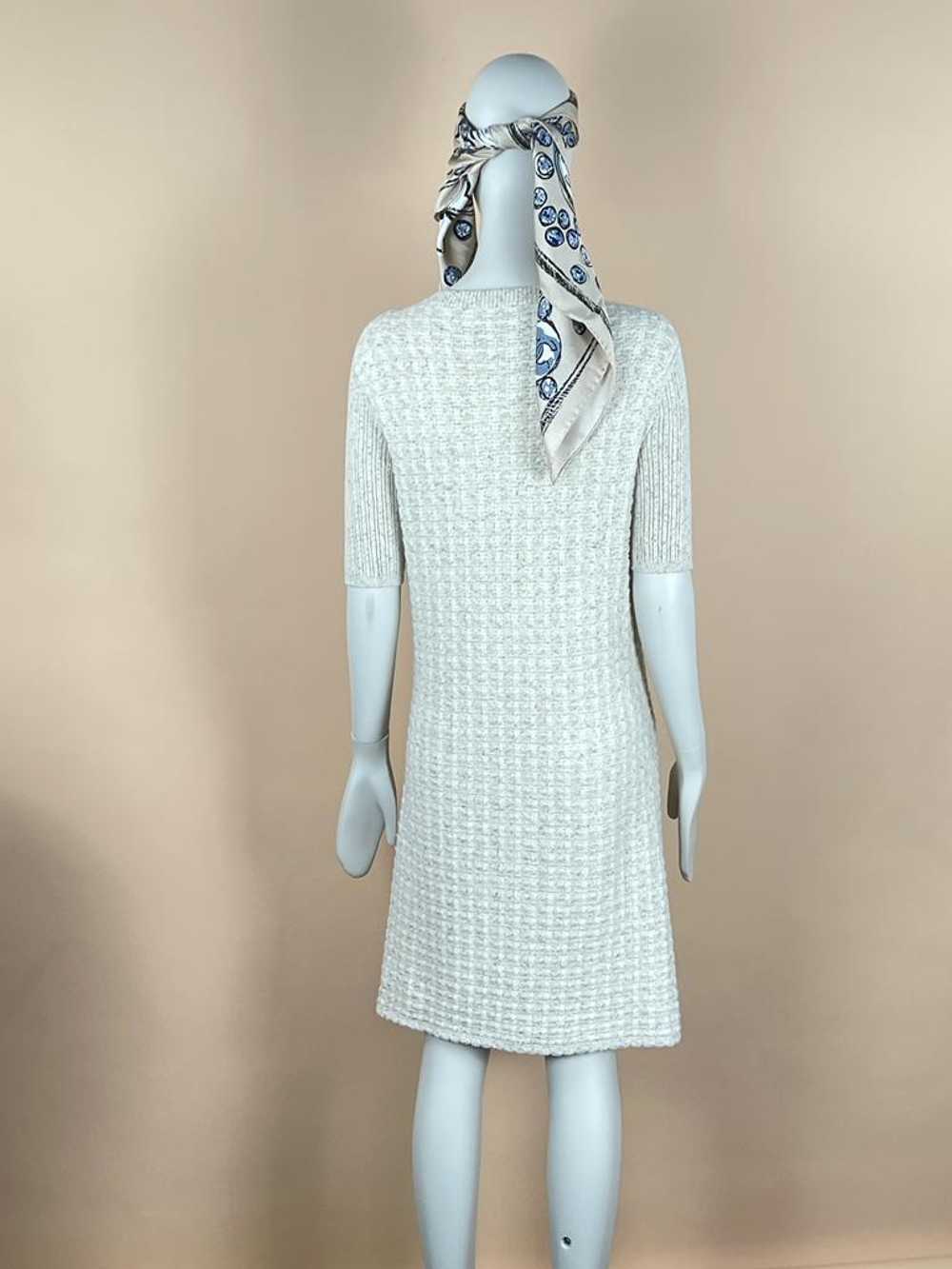 Chanel Paris/Cosmopolite Beige Knitted Dress - image 9