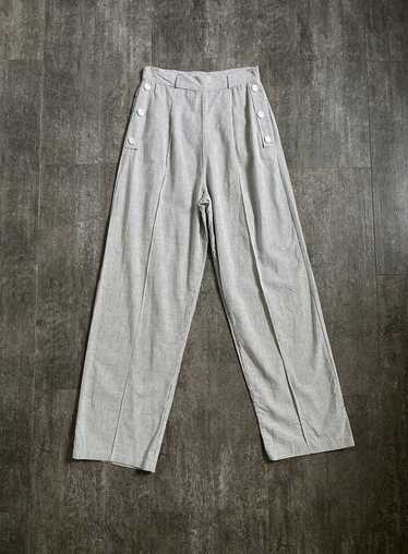 1940s 1950s seersucker pants . vintage pants . 26"