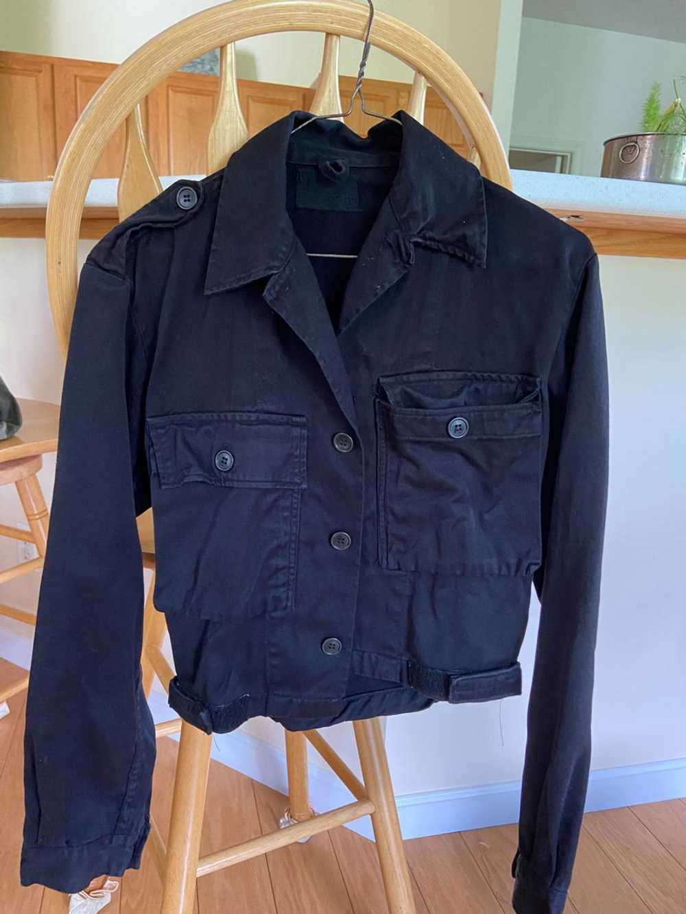 Brand Unknown Black cropped cotton jacket (no… - image 2