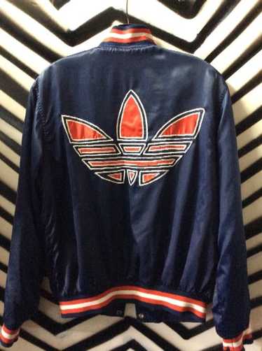 RETRO SATIN JACKET BIG ADIDAS LOGO #EPIC