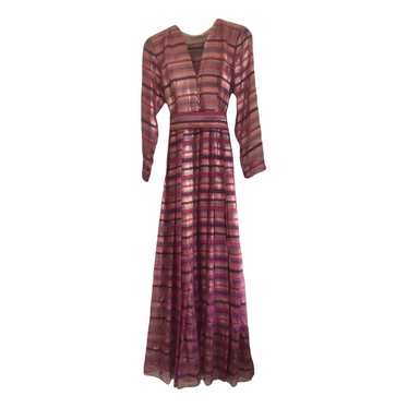 Hanae Mori Silk maxi dress - image 1