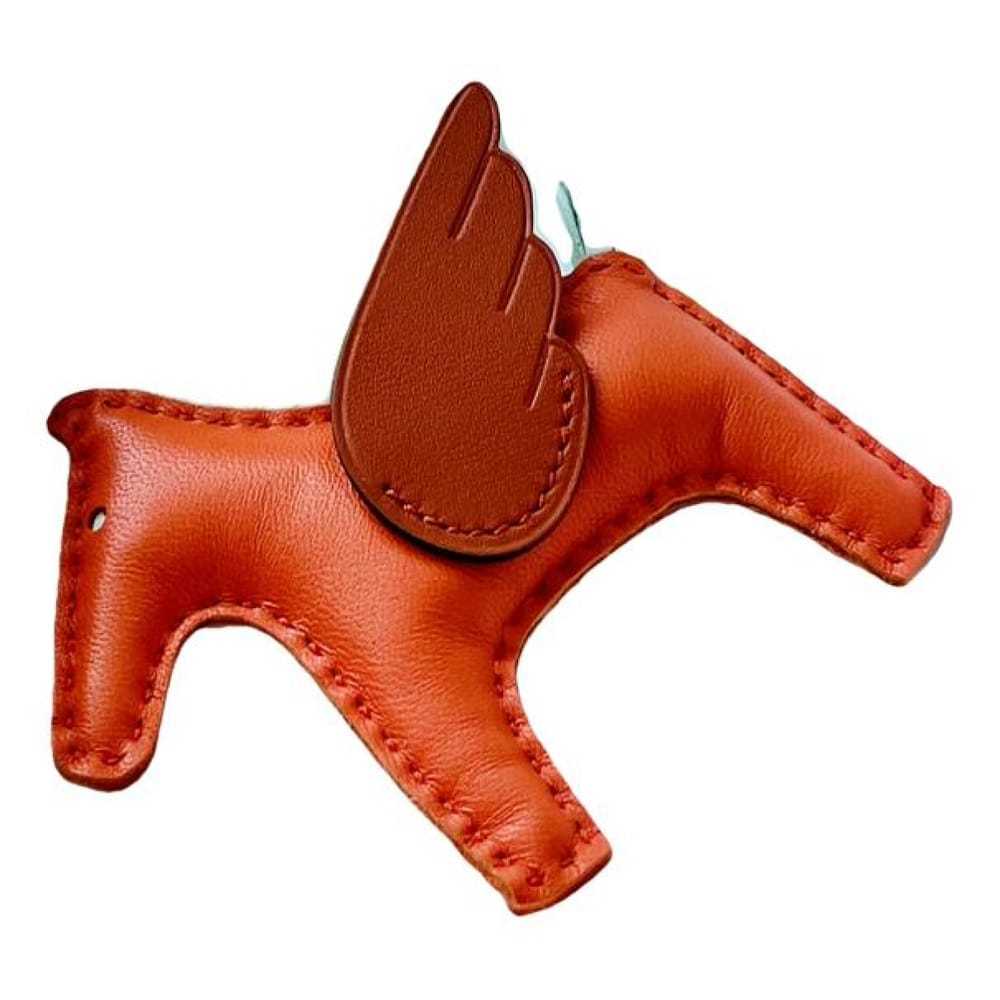 Hermès Rodéo Pégase leather bag charm - image 1