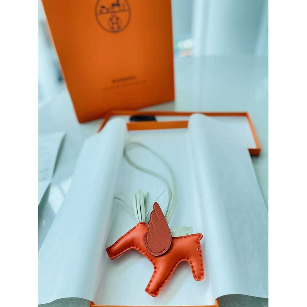 Hermès Rodéo Pégase leather bag charm - image 4