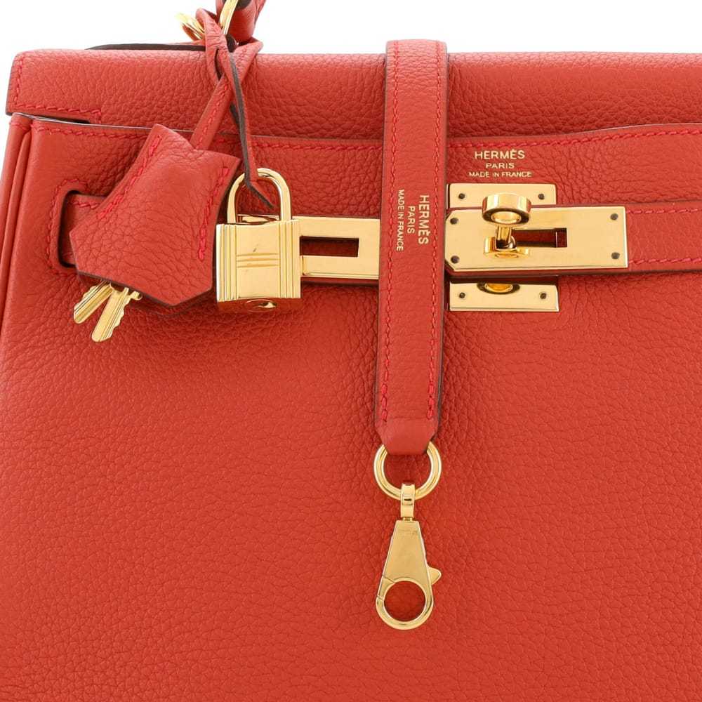 Hermès Kelly 28 leather handbag - image 10